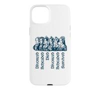 Custodia per iPhone 15 Plus Destini delle sei mogli di Enrico VIII Navy Print