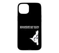 Custodia per iPhone 15 Plus Did Someone Say Yarn Funny Cat Lover Knitting Crochet Hobby