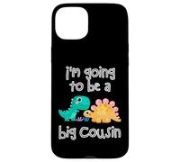 Custodia per iPhone 15 Plus Dinosaur Lovers I'm Going To Be A Big Cousin Crew Ragazze Ragazzi