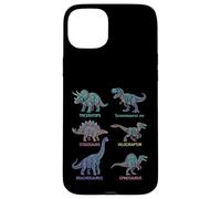 Custodia per iPhone 15 Plus Dinosauro Specie Nomi Paleontologia Science Chart Art
