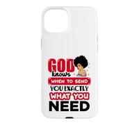 Custodia per iPhone 15 Plus Dio sa quando mandarti esattamente donne nere cristiane