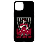 Custodia per iPhone 15 Plus Disco da golf vintage Grip e Rip Frolf Player Retro Propaganda
