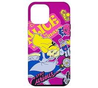 Custodia per iPhone 15 Plus Disney Alice nel Paese delle Meraviglie Stay Curious Magenta