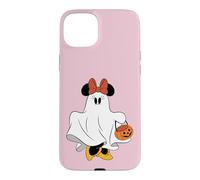 Custodia per iPhone 15 Plus Disney Halloween Minnie Mouse Ghost Costume Trick-or-Treat