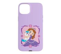 Custodia per iPhone 15 Plus Disney Jr. Sofia the First Princess Sofia & Pepper Puppycorn