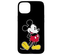 Custodia per iPhone 15 Plus Disney Mickey Mouse Classic Pose Nero