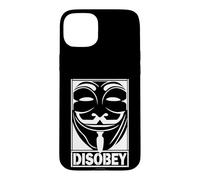 Custodia per iPhone 15 Plus Disobbedisci alla rivoluzione anonima per le persone anti-corrotte