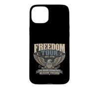 Custodia per iPhone 15 Plus Distressed 1776 Libertà personali metriche