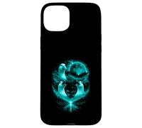 Custodia per iPhone 15 Plus Divertente 3 Ululando Silly Goose At The Ice Blue Full Moon Men