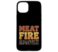 Custodia per iPhone 15 Plus Divertente barbecue Pitmaster barbecue barbecue barbecue regalo per feste fuoco carne