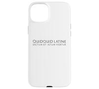 Custodia per iPhone 15 Plus Divertente classico latino proverbio - Antica citazione di Roma