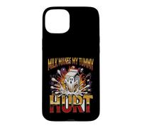 Custodia per iPhone 15 Plus Divertente detto che il latte mi fa male la pancia sarcastica
