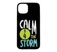 Custodia per iPhone 15 Plus Divertente gioco di parole BINGO Calma B4 la tempesta