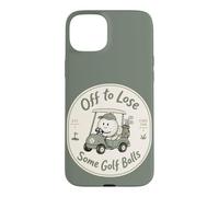 Custodia per iPhone 15 Plus Divertente golf cart golfista Fore Fun alcune palline da golf