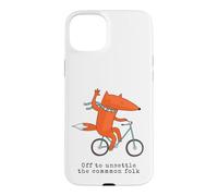 Custodia per iPhone 15 Plus Divertente inglese detti off to commit Tomfoolery stile Fox
