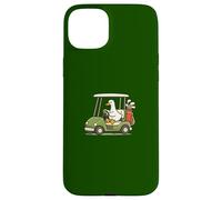 Custodia per iPhone 15 Plus Divertente Oca Golfer Guida Golf Cart Humor Design
