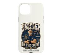 Custodia per iPhone 15 Plus Divertente Pickleball Rispetta il tuo anziano giocatore senior