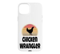 Custodia per iPhone 15 Plus Divertente retrò pollo Wrangler agricoltore agricoltura regalo camicia umorismo