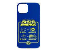 Custodia per iPhone 15 Plus Divertente Scienza Sarcasmo Ipotesi Infinite Energy Loop Cat