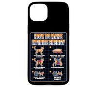 Custodia per iPhone 15 Plus Divertente Scienza Sarcasmo Ipotesi Infinite Energy Loop Cat