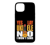 Custodia per iPhone 15 Plus Divertente Ukulele Giocatore Detto Giocare Ukulelef Won Sing