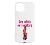 Custodia per iPhone 15 Plus Divertenti Frasi Natale Panettone Amanti Dolce