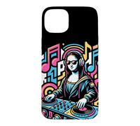 Custodia per iPhone 15 Plus DJ Joconde, design, musica, moderno, festival, Pop Art