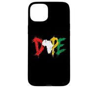 Custodia per iPhone 15 Plus Dope Africa Map Pan African Colors Juneteenth