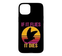 Custodia per iPhone 15 Plus Dove Hunting Trip Hunters retrò vintage Se vola si muore