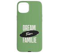 Custodia per iPhone 15 Plus Dream Team Famiglia divertente con scritta in lingua tedesca