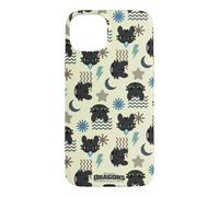 Custodia per iPhone 15 Plus DreamWorks Dragons Toothless Lightning All Over Print