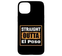 Custodia per iPhone 15 Plus Dritto Fuori El Paso Texas USA Retro Distressed Vintage