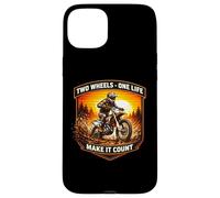 Custodia per iPhone 15 Plus Due ruote One Life Make It Count Dirt Bike Rider Moto