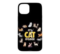 Custodia per iPhone 15 Plus È Cat O'Clock! Divertente amante degli animali gatti razze gattino carino