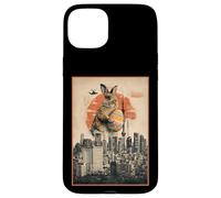 Custodia per iPhone 15 Plus Easter Bunny Funny Japanese Kaiju Egg Hunt Joke