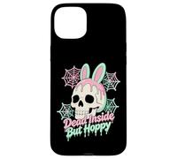 Custodia per iPhone 15 Plus Easter Dead Inside ma Hoppy Skull Bunny Pastel Goth