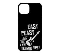 Custodia per iPhone 15 Plus Easy-Peasy Mille volte praticare la chitarra elettrica