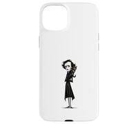 Custodia per iPhone 15 Plus Edgar Allan Poe Beloved Cat