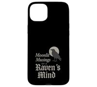 Custodia per iPhone 15 Plus Edgar Allan Poe Nevermore Gothic Macabre Look da amante dei libri