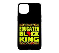 Custodia per iPhone 15 Plus Educated Black King African Pride Empowerment Graphic