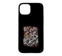 Custodia per iPhone 15 Plus Ember E Tempesta Fenice Drago Caos Equilibrio