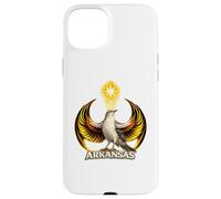 Custodia per iPhone 15 Plus Emblema della resistenza del tordo dell'Arkansas