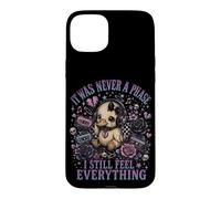 Custodia per iPhone 15 Plus Emo Duck Goth Duck Sad Duck Music Cassette Cuore spezzato