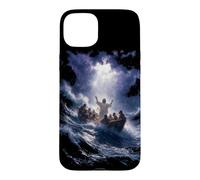 Custodia per iPhone 15 Plus Epic Bible Story Christian Graphic - Jesus Calming The Storm