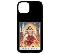 Custodia per iPhone 15 Plus Epic Japanese Anime Christian Faith Bible Graphic - Samson