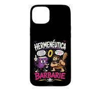 Custodia per iPhone 15 Plus Ermeneutica o Barbarie Umorismo Filosofico