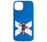 Custodia per iPhone 15 Plus Eroe scozzese del rugby