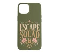 Custodia per iPhone 15 Plus Escape Squad Escape Room Puzzle Lover Porta chiusa