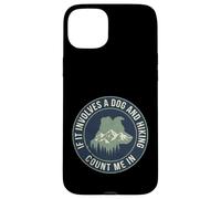 Custodia per iPhone 15 Plus Escursionismo Cane Count Me In Trekking All'aperto