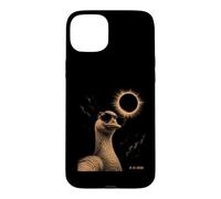 Custodia per iPhone 15 Plus Evento solare con occhiali da sole eclissi d'oca divertente 12 agosto 2026